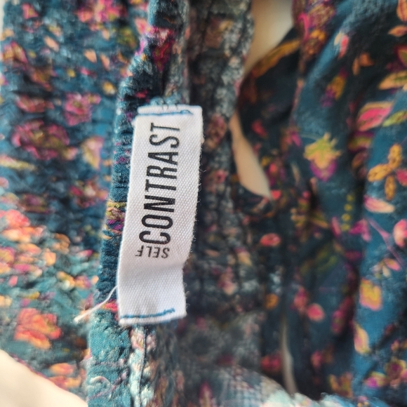 self contrast long-sleeve blouse - Picture 2 of 4